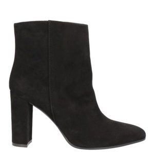 Via Roma 15 Hidden Back Zip Suede Booties